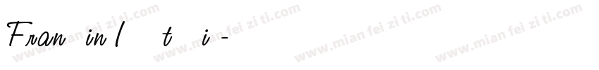 Franklin ITC Std Lig字体转换